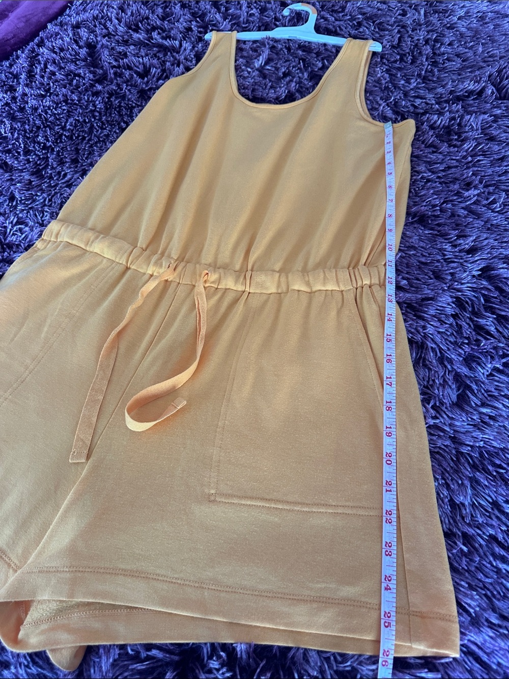 Loft Lou & Grey Sunshine Yellow Drawstring Romper - Picture 8 of 11
